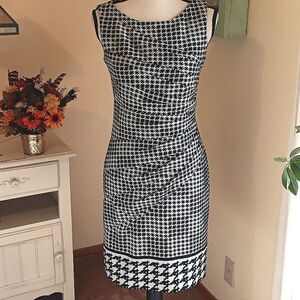 Jessica Simpson Black And White Houndstooth Check Dress . Career. Professional.